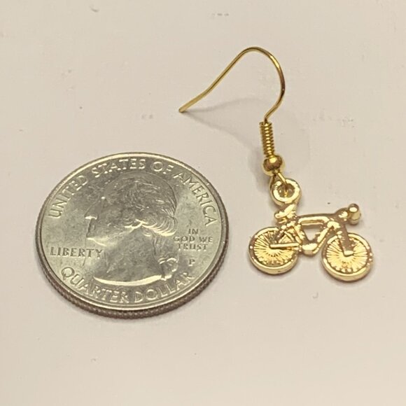 Bike Earring, Bicycle Earring, Biking, Gift Idea, Novelty Earring, Silly Earring - Picture 5 of 7